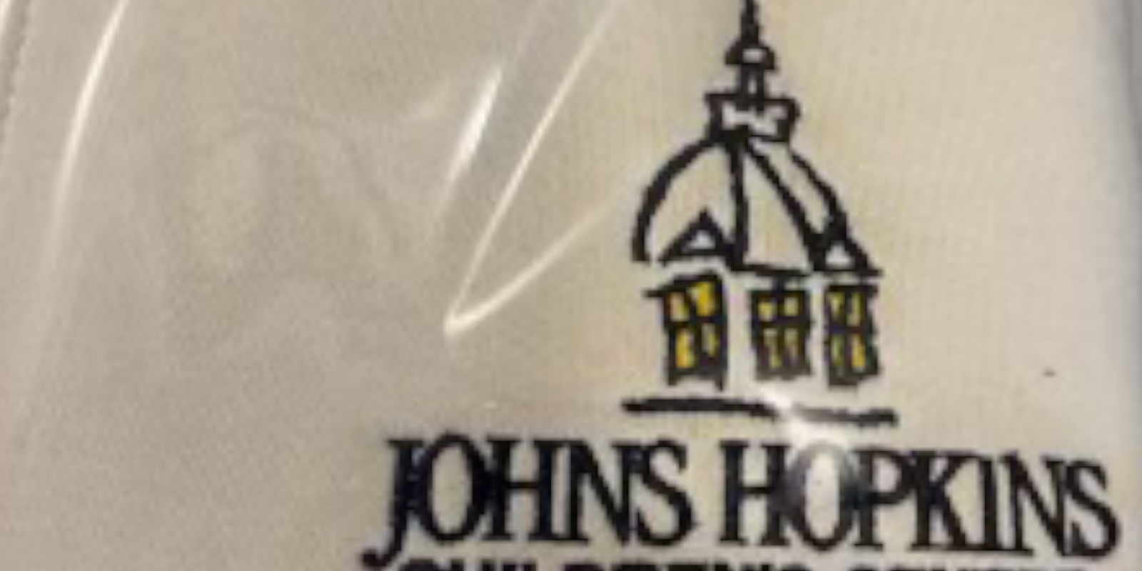 Digitized embroidery design on three-quarter zip pullovers for Johns Hopkins Children's Center pediatric surgery department